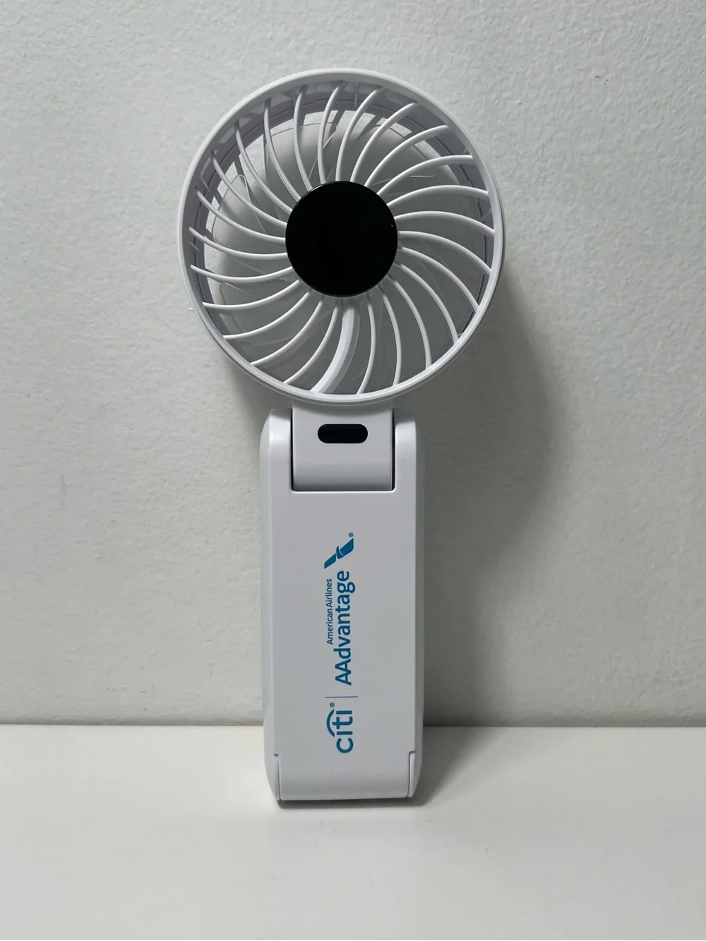 American Airlines Citi AAdvantage Rechargeable Portable Neck Handheld Mini Fan